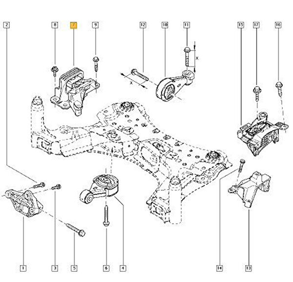 Orjinal Motor Takozu