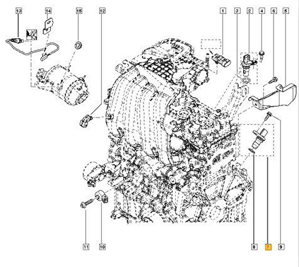 Orjinal Volant Krank Sensörü