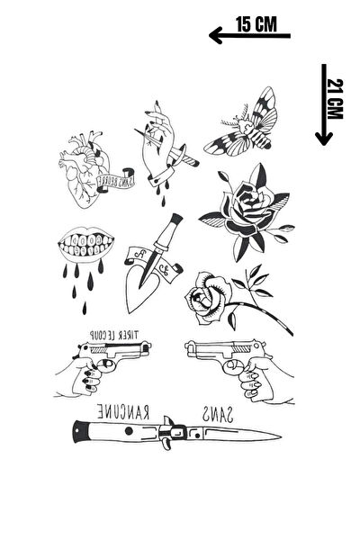 Barly Geçici Dövme, Şablonları