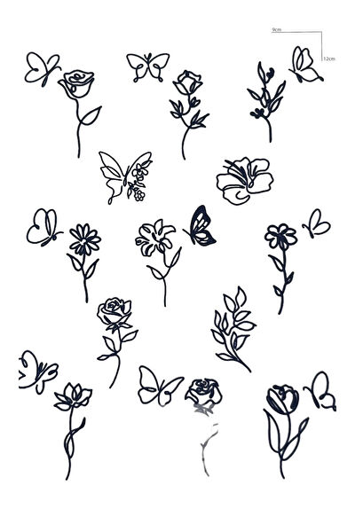 Barly Geçici Dövme, Şablonları