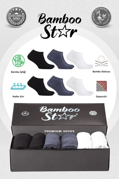 Bamboo Star Erkek Çorap