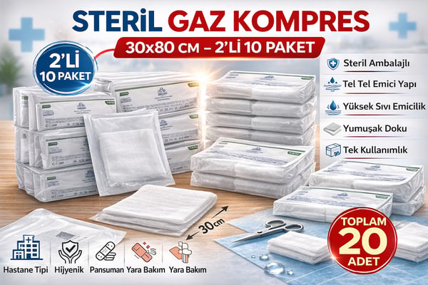 Erdo Ticaret Gazlı Bez, Sargı Bezi, Flaster