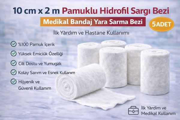 Erdo Ticaret Gazlı Bez, Sargı Bezi, Flaster