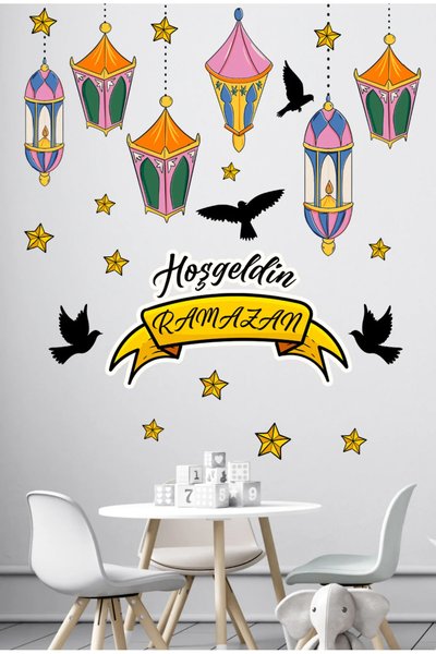 Kanvassepetinet Dekoratif Sticker