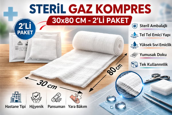 Oska Global Gazlı Bez, Sargı Bezi, Flaster