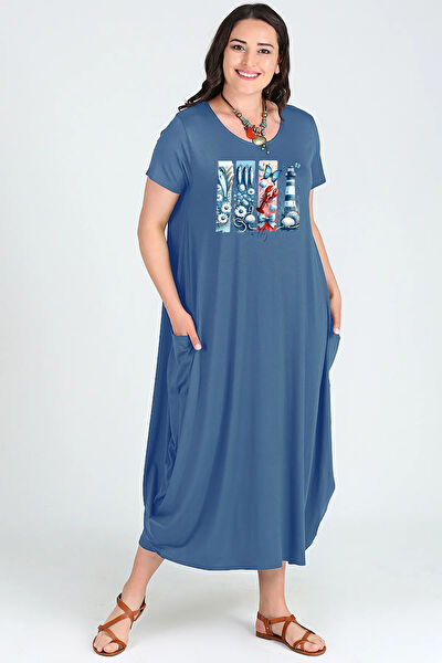 Curvy Trend Büyük Beden Günlük Elbise