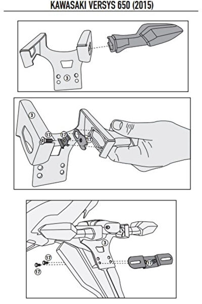 Kappa Motosiklet Telefon, GPS Tutucular
