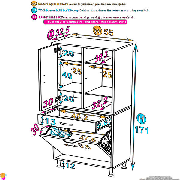Modilayn Banyo Dolabı