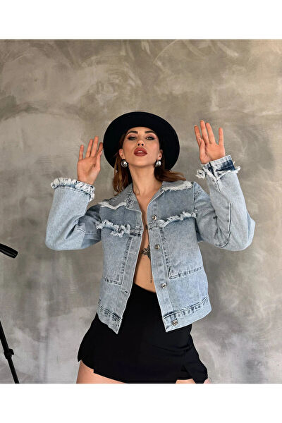  Kadın Kot Ceket