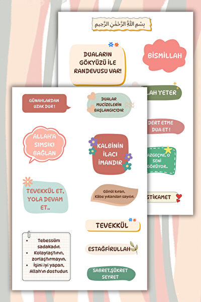 Birikiyedi Etiket, Sticker