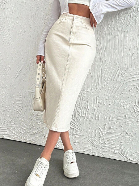 DEMA Kadın Kot Etek