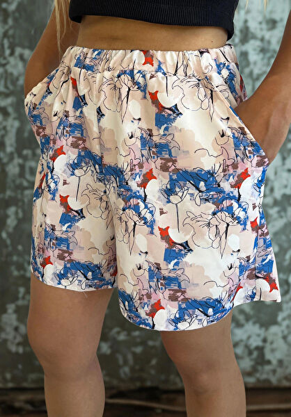 100% Turkish Design Kadın Şort, Bermuda, Kapri