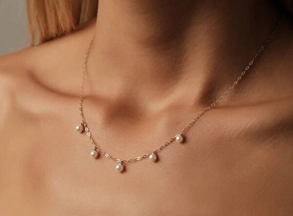 Safir Mücevher Altın Kolye