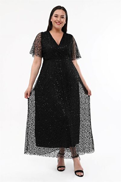 Duru Büyük Beden Abiye Elbise