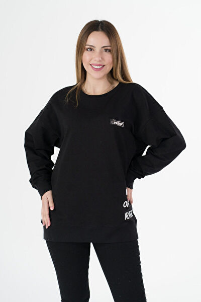 Drappe Kadın Sweatshirt