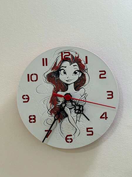 3D Hayal Atölyesi Dekoratif Duvar Saati