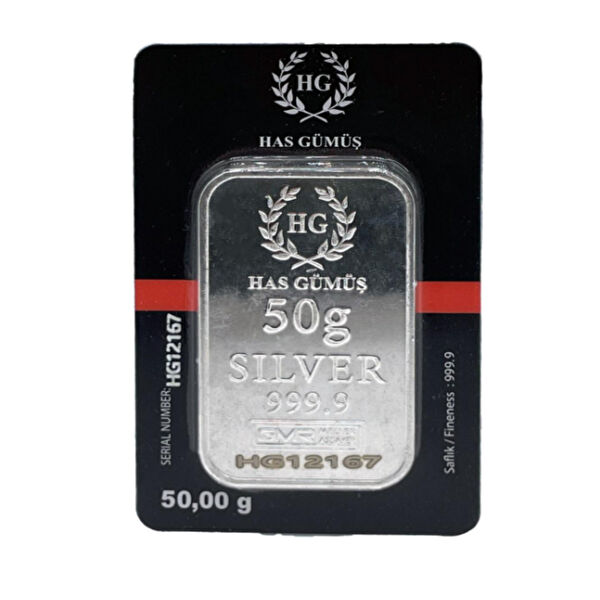 HAS GÜMÜŞ Külçe, Gram Gümüş