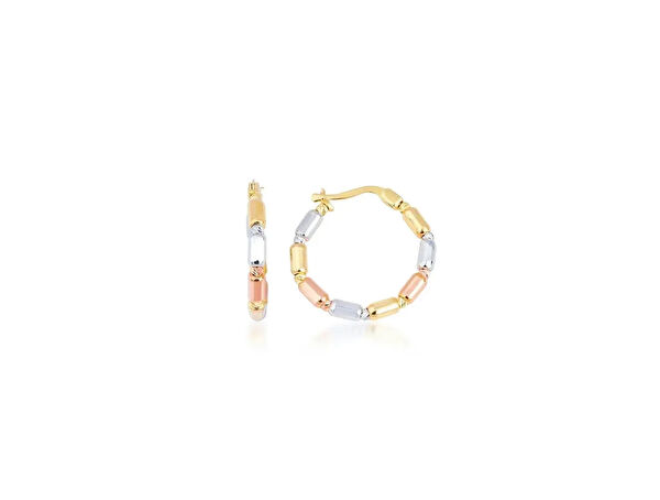 Safir Mücevher Altın Küpe