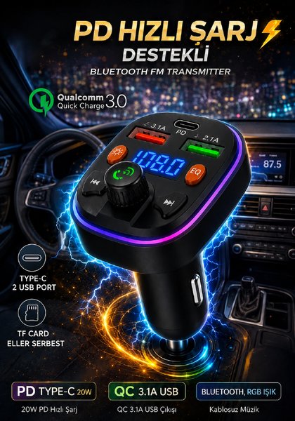 ERVAS TİCARET Bluetooth Araç Kiti