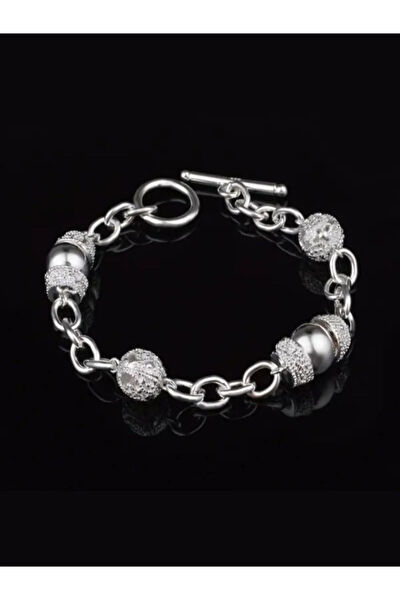 Eyelashes Silver Bileklik