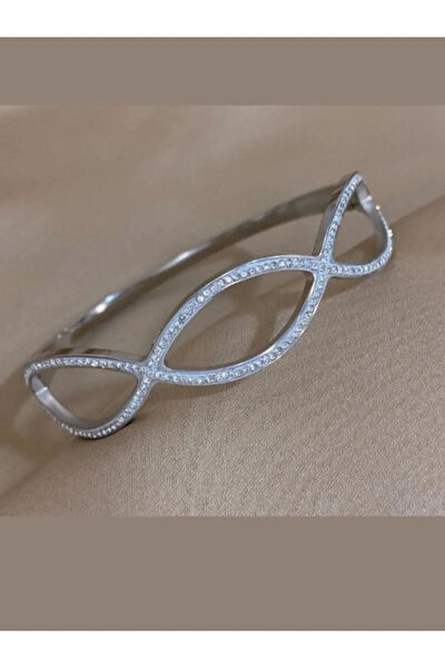 Eyelashes Silver Bileklik