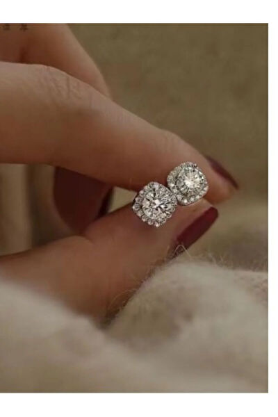 Eyelashes Silver Küpe