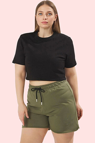 ERSEFA Kadın Şort, Bermuda, Kapri