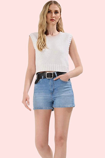 ERSEFA Kadın Şort, Bermuda, Kapri