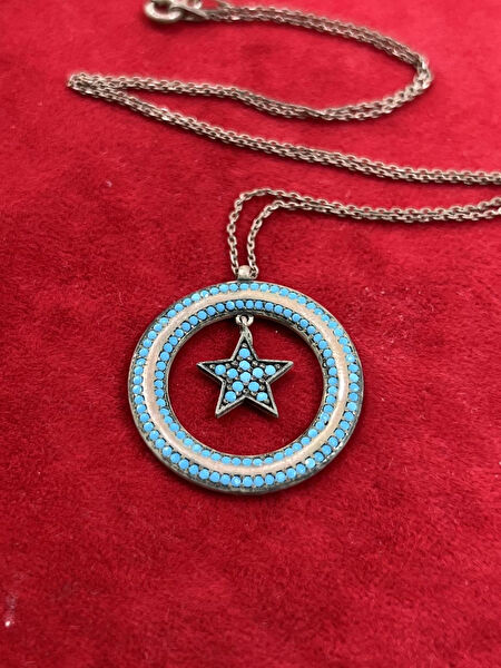 Firuze Gümüş Kolye