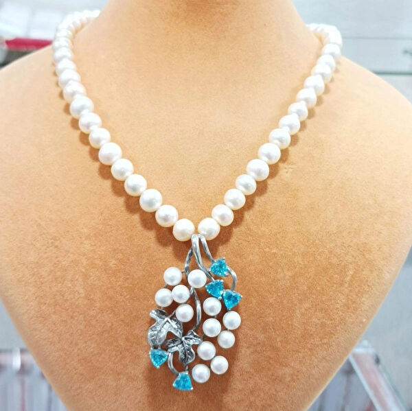 Firuze Gümüş Kolye