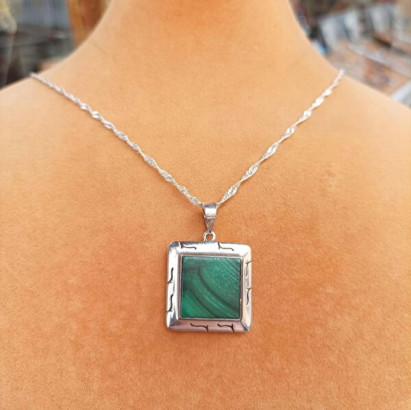 Firuze Gümüş Kolye