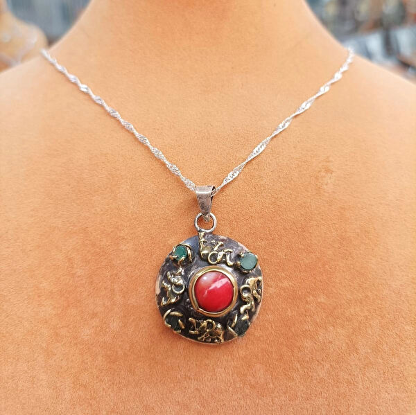 Firuze Gümüş Kolye