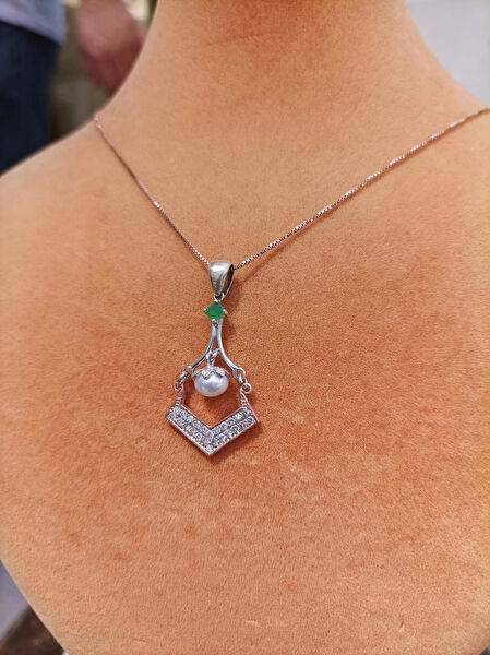 Firuze Gümüş Kolye