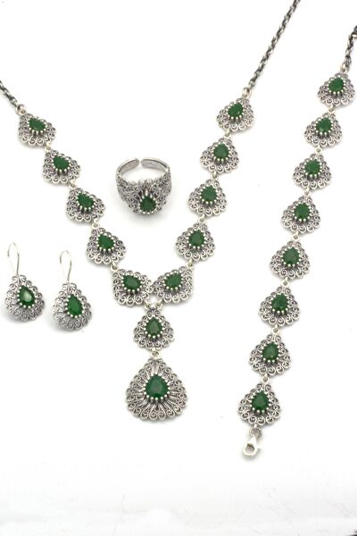 Sahra gümüş Takı Seti