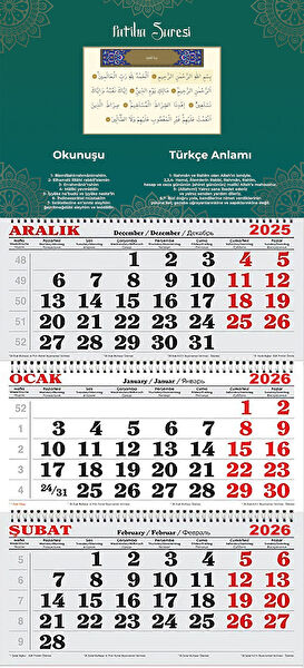 GENC DIJITAL BASKI Takvim