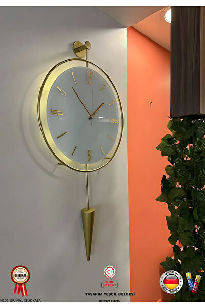 METAQUARTZ Dekoratif Duvar Saati