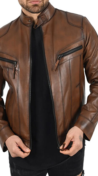 HİLDA DERİ Erkek Mont, Kaban