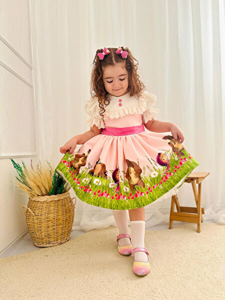 Hly Karol Tasarım Kız Çocuk Elbise