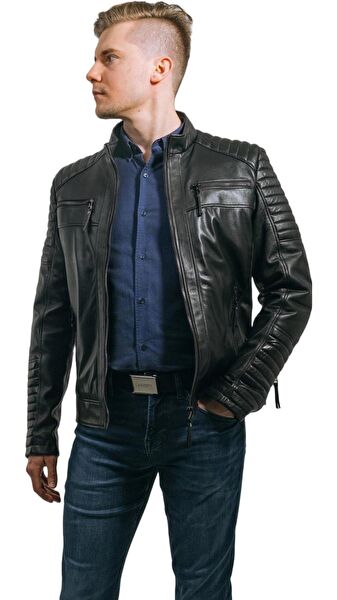 HİLDA DERİ Erkek Büyük Beden Ceket