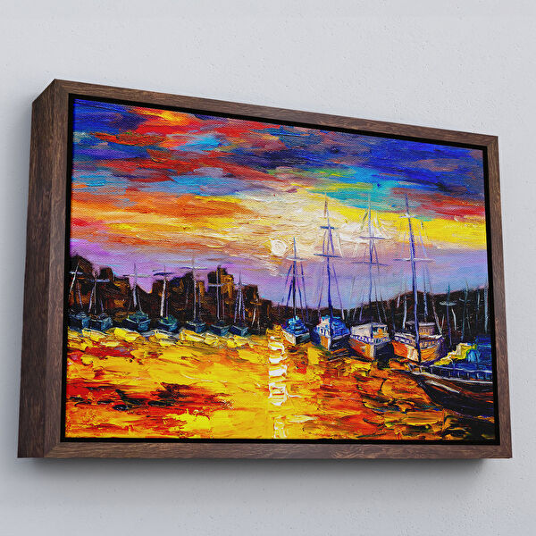 Harita Sepeti Kanvas Tablo