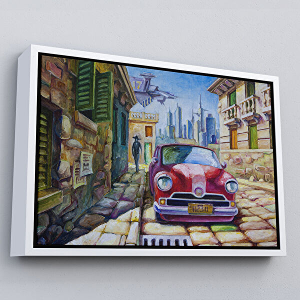 Harita Sepeti Kanvas Tablo