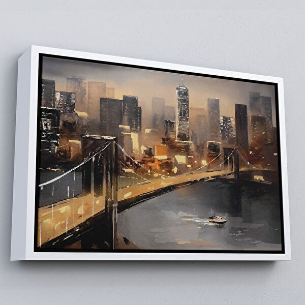 Harita Sepeti Kanvas Tablo