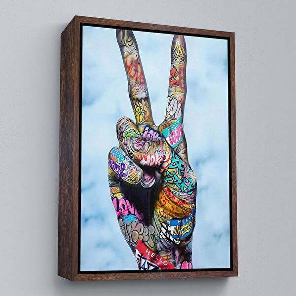 Harita Sepeti Kanvas Tablo