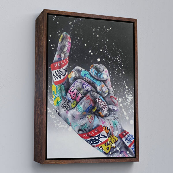 Harita Sepeti Kanvas Tablo