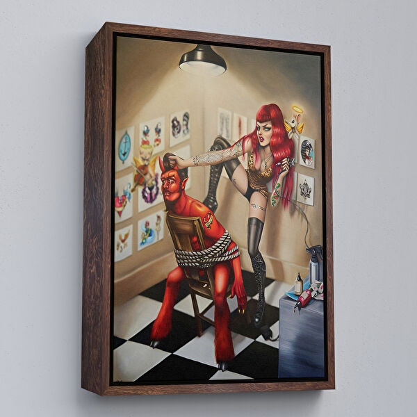 Harita Sepeti Kanvas Tablo