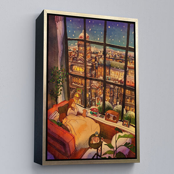 Harita Sepeti Kanvas Tablo