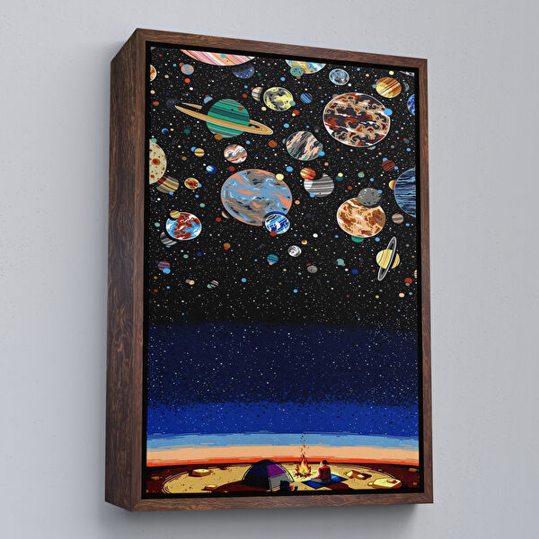 Harita Sepeti Kanvas Tablo