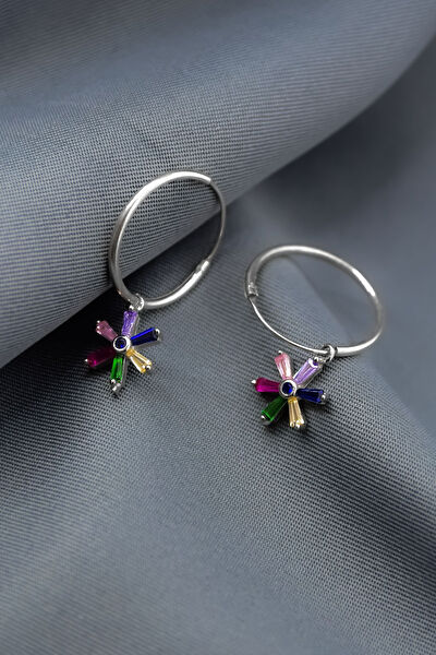 Papatya Silver Küpe