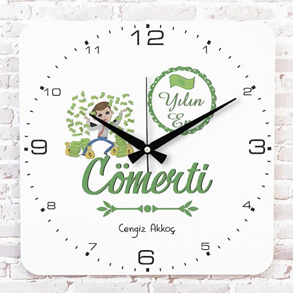 PERA LAZER KESİM Dekoratif Duvar Saati