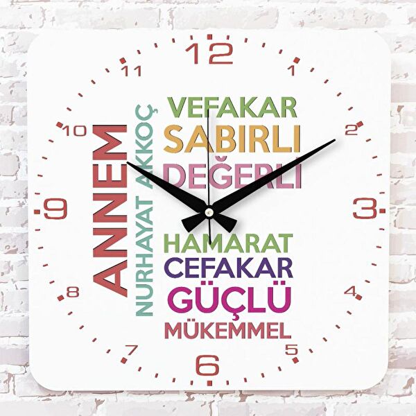 PERA LAZER KESİM Dekoratif Duvar Saati